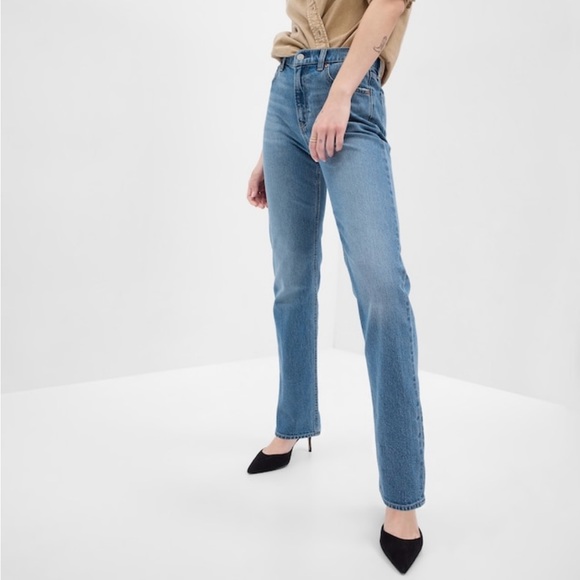 Gap 90s straight leg jeans with Washwell - Picture 2 of 3